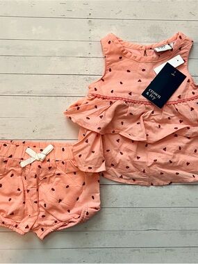 Baby Girl Lady Bug Two Piece